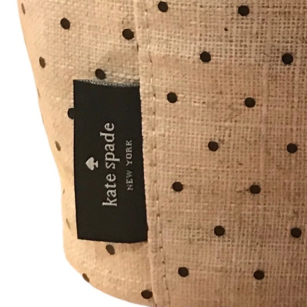 Kate Spade Out To Lunch Tote Cream Black Polka Dot